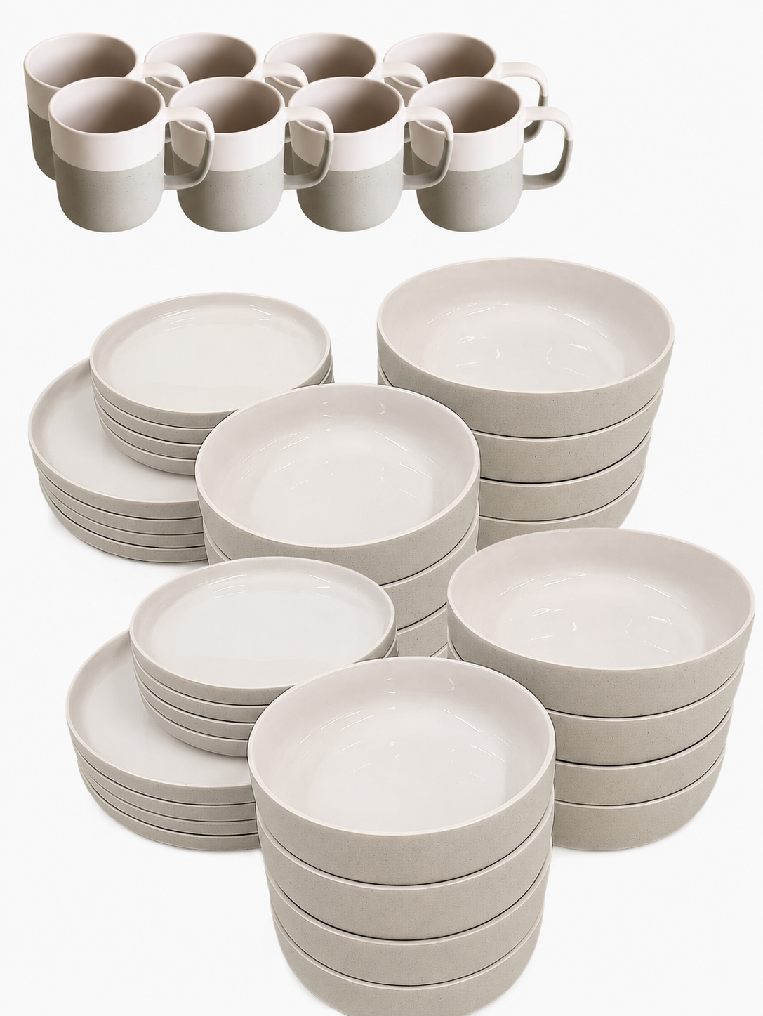 Nova Mei | Geschirr-Set | 40-teilig | soft beige