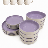 Nova Mei | Geschirr-Set | 20-teilig | lavendel blossom | recycelt
