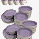 Nova Mei | Geschirr-Set | 40-teilig | lavendel blossom | recycelt