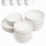 Nova Bao | Dish Set | 16 pieces | moonshine grey | recycelt
