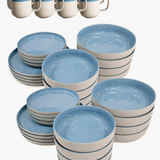 Nova Mei | Geschirr-Set | 40-teilig | mystic petrol | recycelt