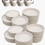 Nova Mei | Geschirr-Set | 40-teilig | soft beige | recycelt