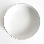 Draufsicht Bowl aus recycelter Keramik in hellgrau