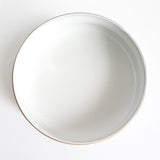 Draufsicht Bowl aus recycelter Keramik in hellgrau