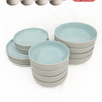 Geschirr-Set aus recycelter Keramik, Kollektion Nova Mei, Dusty Mint 