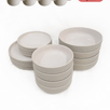 Geschirr-Set aus recycelter Keramik, Kollektion Nova Mei, Soft Beige