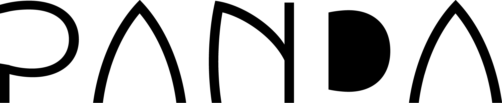 Panda Schriftzug